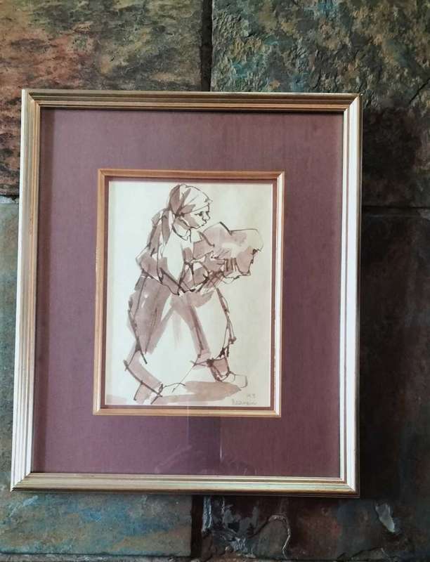 Hennie Niemann Sepia Ink size 250mm x 180mm