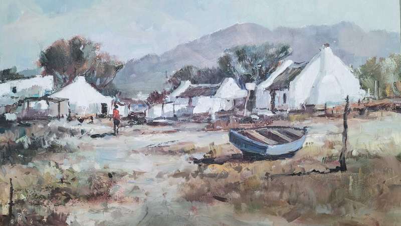 Christiaan Nice Oil on board size 600mm x 450mm