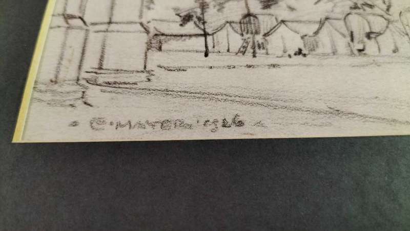 Erich Mayer Pencil sketch 185mm x 110mm