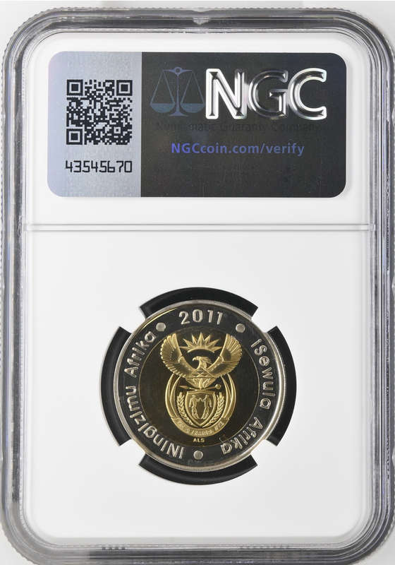 2011 SARB 90th ANNIVERSARY R5 COIN PF69 ULTRA CAMEO - NGC grade