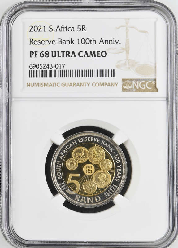 2021 SARB 100 ANNIVERSARY R5 COIN PF68 ULTRA CAMEO - NGC GRADE MINTAGE ONLY AROUND 30? Or mistaken ?