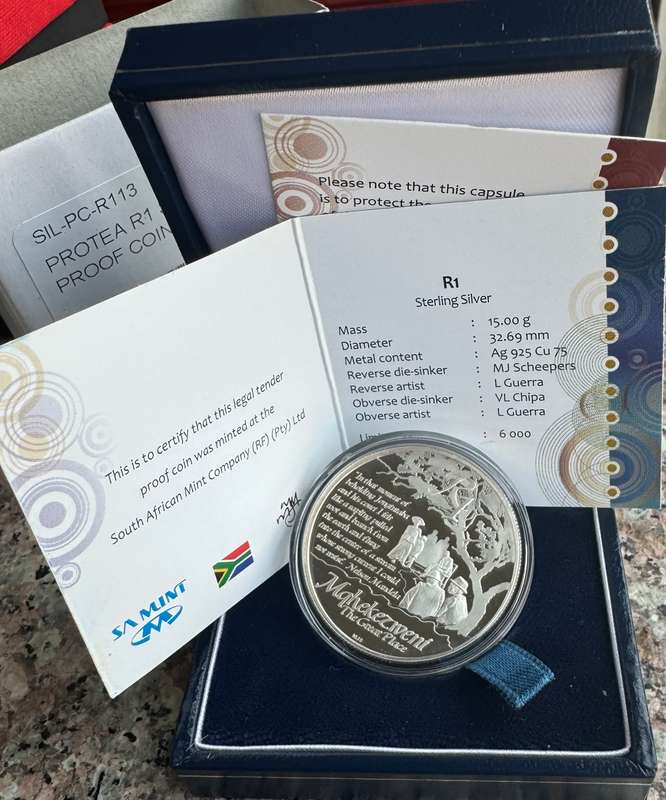 2013 SILVER RAND PROTEA - MANDELA LIFE OF A LEGEND MQ - PROOF - ORIGINAL AS ISSUED
