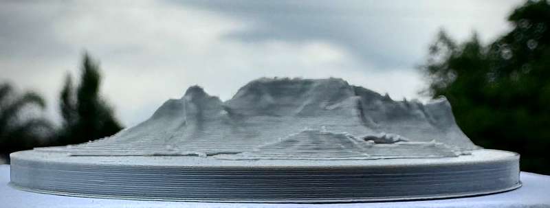 2024 NATURE SERIES 1oz SILVER 999.9 COLORIZED *TABLE MOUNTAIN CPT MINT MARK & 3D FIGURINE