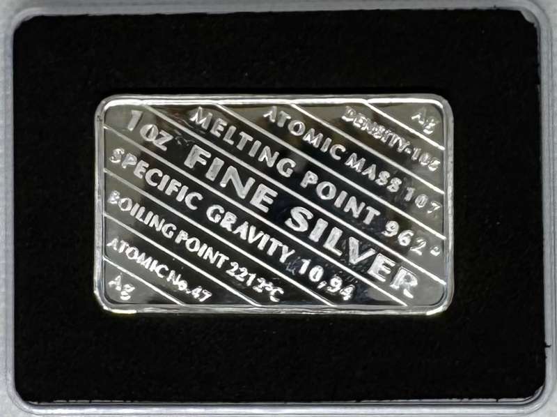 1oz SILVER BAR - PERSONALIZED GIFT BARS & ROUNDS 999.9 PURE SILVER BnG MINT & REFINERY