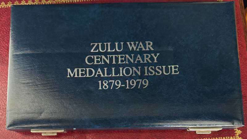 black friday sale 1879 to 1979 ZULU WAR CENTENARY MEDALLION SET - 200gr SILVER