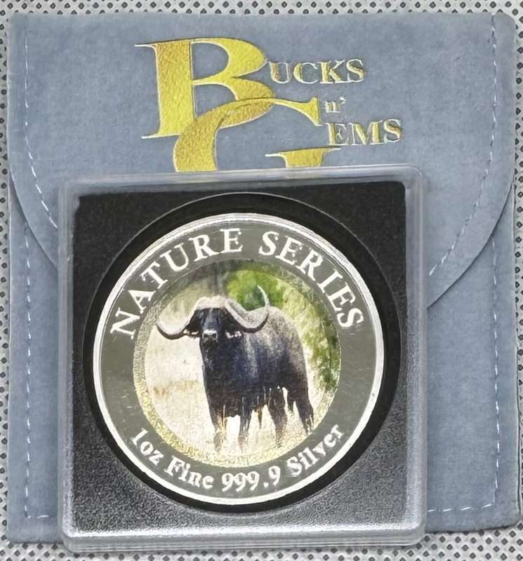 1oz SILVER 999.9 FINE - 2024 NATURE SERIES "BUFFALO "- CERTIFIED & MINT BAG