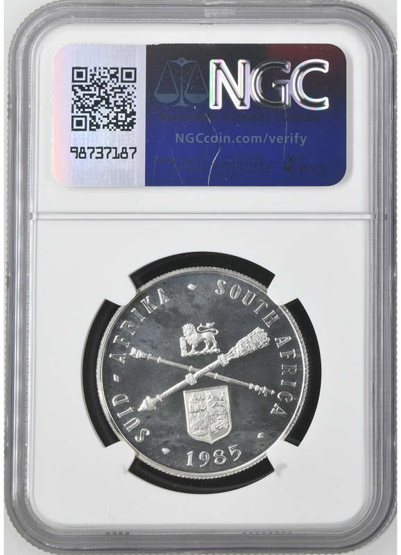 1985 SILVER RAND - PARLIAMENTARY ANNIVERSARY - PF67 ULTRA CAMEO - NGC GRADE
