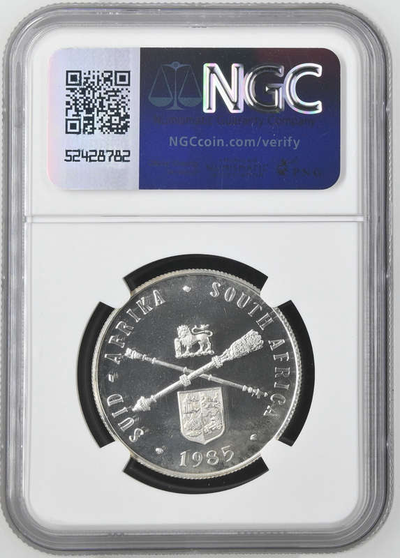1985 SILVER RAND - PARLIAMENTARY ANNIVERSARY - PF68 ULTRA CAMEO - NGC GRADE