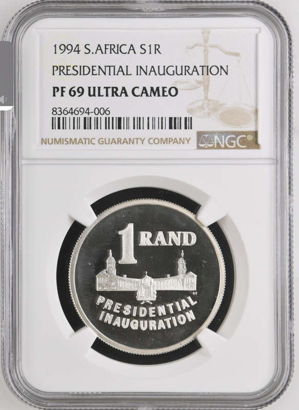 1994 SILVER RAND - INNAUGURATION- PF69 ULTRA CAMEO - NGC GRADE