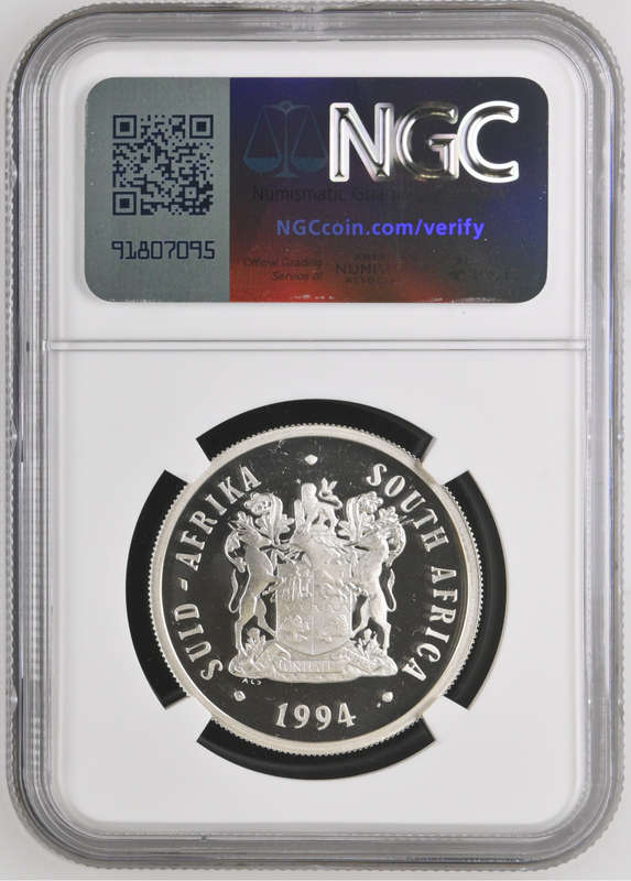 1994 SILVER RAND - INNAUGURATION- PF69 ULTRA CAMEO - NGC GRADE