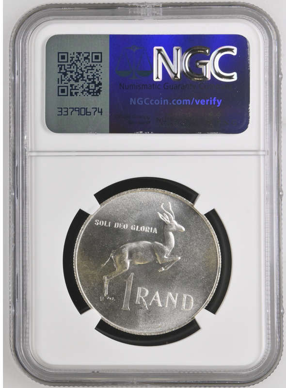 1968 SILVER RAND AFRIKAANS - MS64 - NGC GRADE