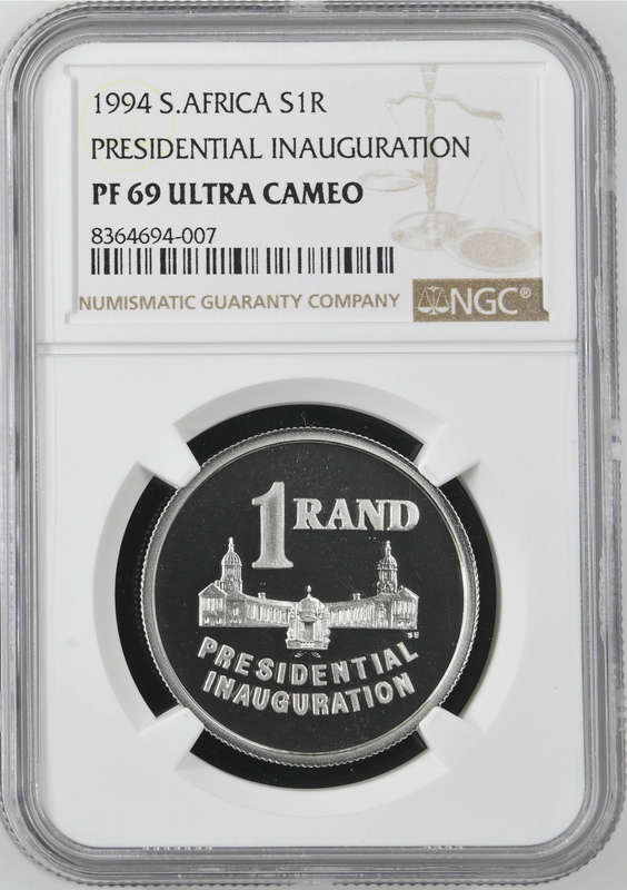 1994 SILVER RAND - INNAUGURATION- PF69 ULTRA CAMEO - NGC GRADE