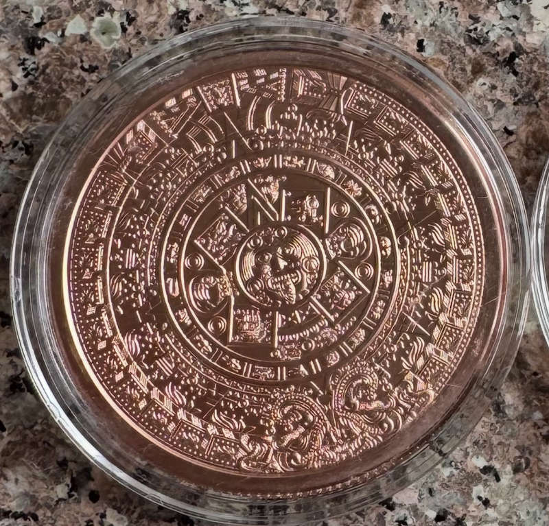 5oz 999.9 FINE COPPER - AZTEC - USA MINT