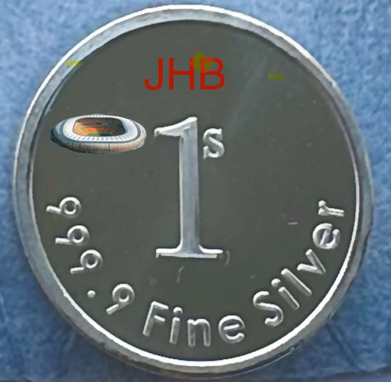 1/10oz 3.11g SILVER 999.9 FINE - COLORIZED 1 SILVO " 2025 JHB " COIN SHOW MINT MARK -COA & MINT BAG