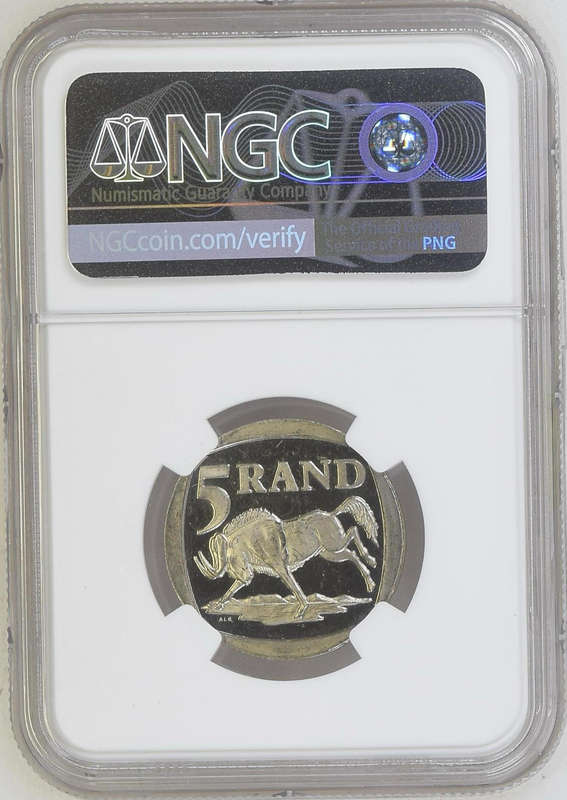 2000 MANDELA R5 COIN - PL64 ULTRA CAMEO - NGC GRADE