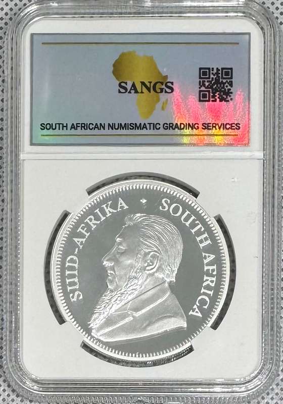 2025 KRUGERRAND PRIVY MINT MARK *JHB*1oz FINE Silver - PF70 1ST RELEASE LABEL GRADED BY SANGS & COA