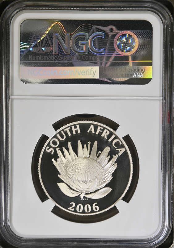 2006 SILVER RAND PROTEA - BISHOOP TUTU PF69UC - NGC GRADE