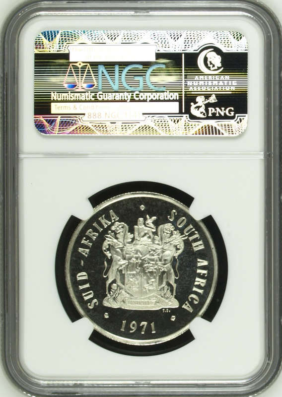 1971 S1R SILVER RAND PF65 CAMEO - NGC GRADE 3RD FINEST
