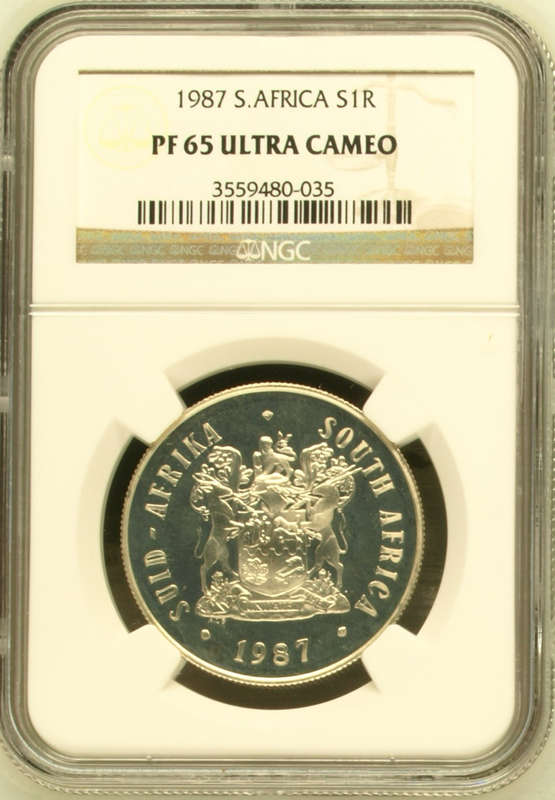 1987 S1R SILVER RAND - PF65 ULTRA CAMEO - NGC GRADE