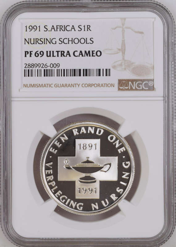 1991 SILVER RAND - NURSING - PF69 ULTRA CAMEO - NGC GRADE