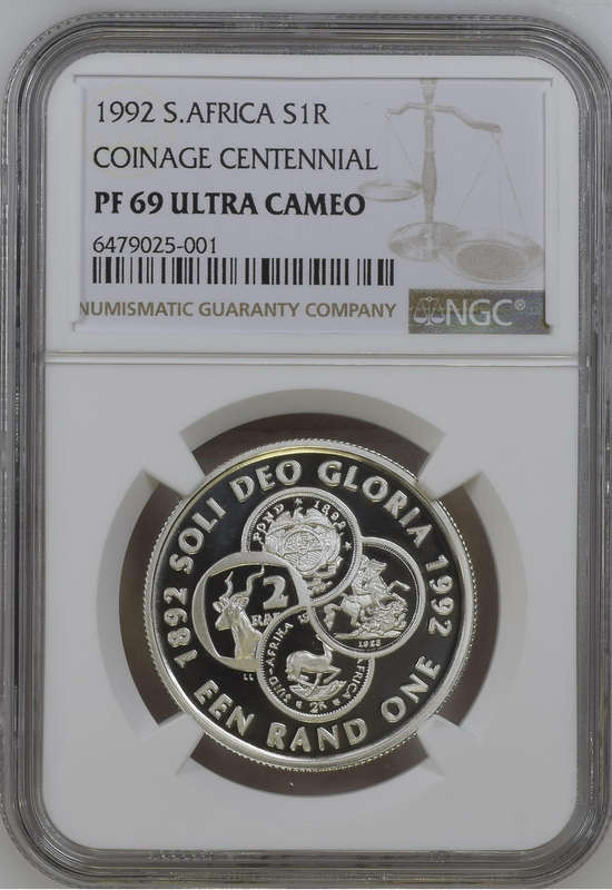 1992 SILVER RAND - COINAGE PF69 ULTRA CAMEO - NGC GRADE