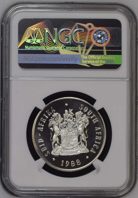 1988 S1R SILVER RAND - GREAT TREK PF68 CAMEO - NGC GRADE 2ND FINEST ONLY 2 IN PF69C
