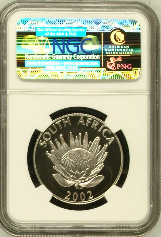 2002 SILVER RAND - WORLD SUMMIT - PF69 ULTRA CAMEO - NGC GRADE