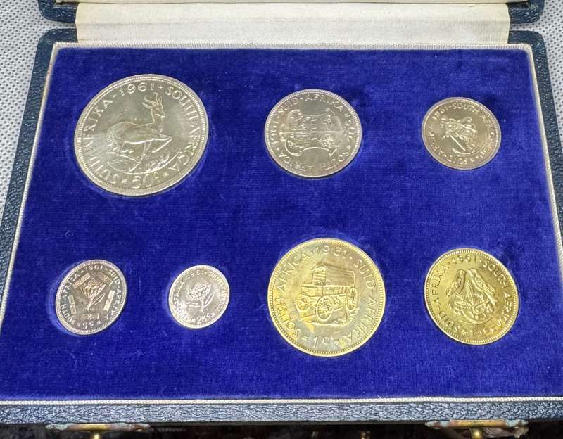 1961 RSA PROOF SET - SAMINT ISSUE IN ORIGINAL STATE & BOX