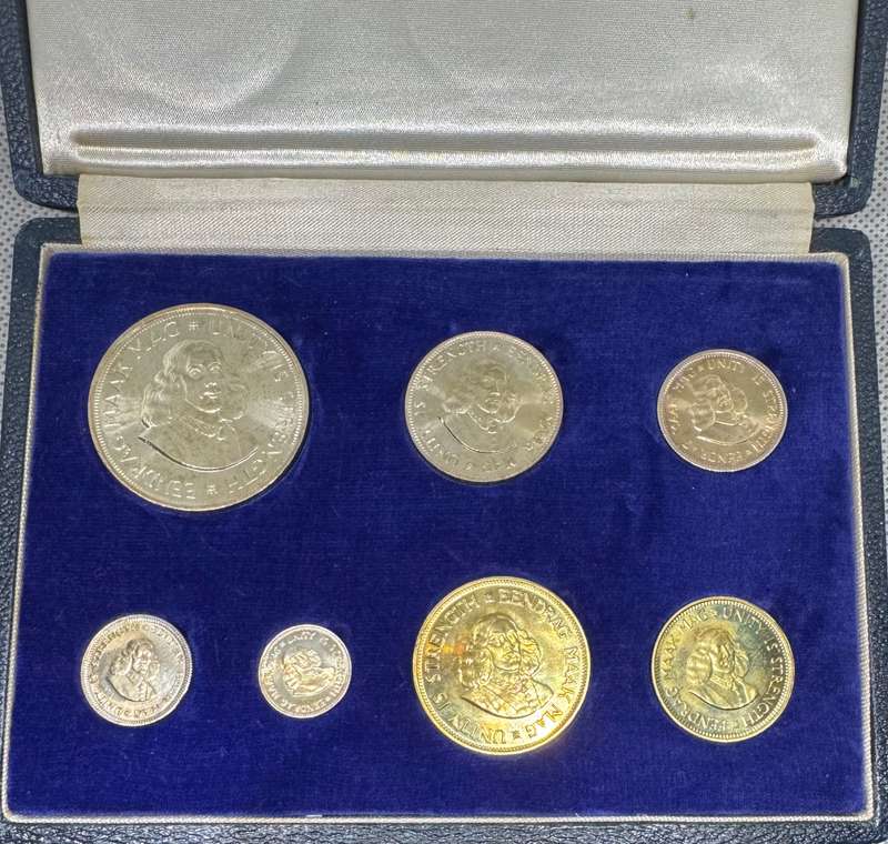 1961 RSA PROOF SET - SAMINT ISSUE IN ORIGINAL STATE & BOX