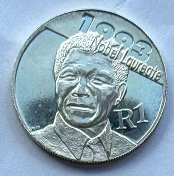 2007 SILVER RAND PROTEA - MANDELA PEACE PRIZE - UNC
