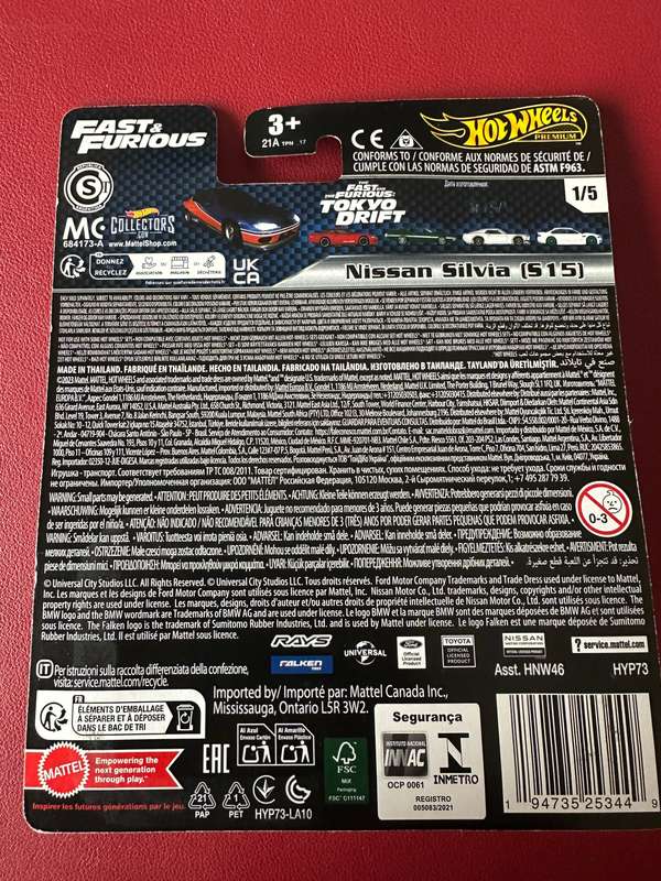 Hot Wheels Fast & Furious Nissan Silvia Premium
