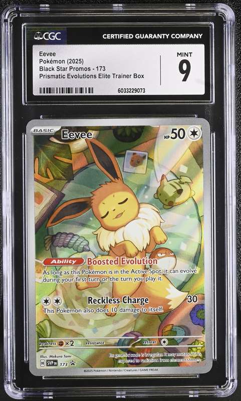 Pokemon Eevee #173 Black Star Promo - Graded - CGC 9 Mint