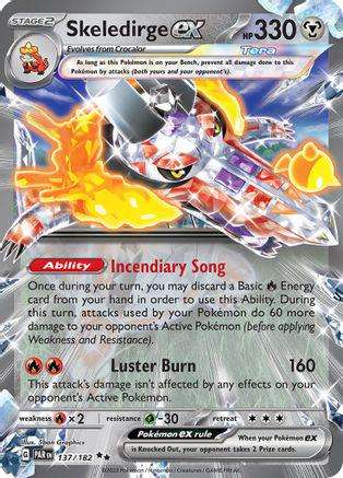 Pokemon Skeledirge EX 137/182 - Paradox Rift [NM]