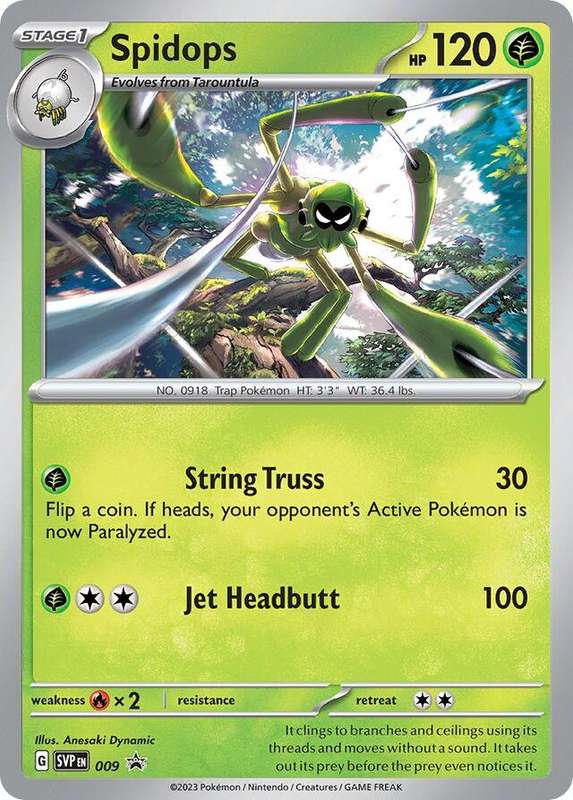 Pokemon Spidops - 009 - Holo - NM (Promo)