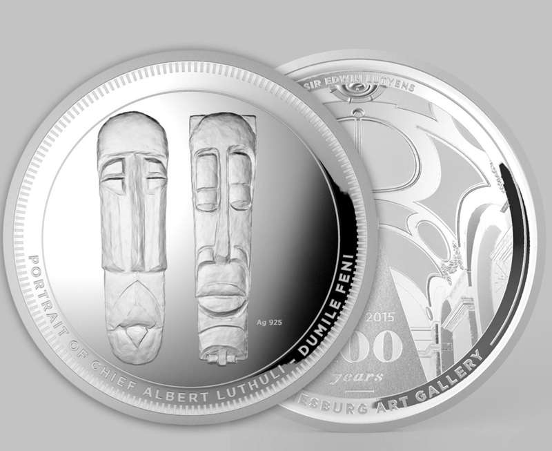 Albert Luthuli Medallion only 100 minted by SA Mint in conjunction with Joburg art gallery : Sealed