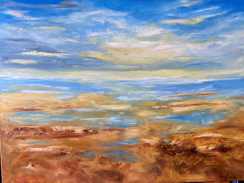 A Calm Day By the Sea, Oil Painting, special