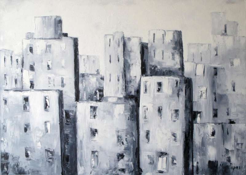 City People, Oil Painting, special