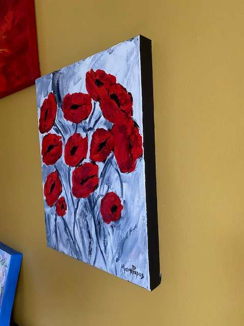 Poppies, oil painting