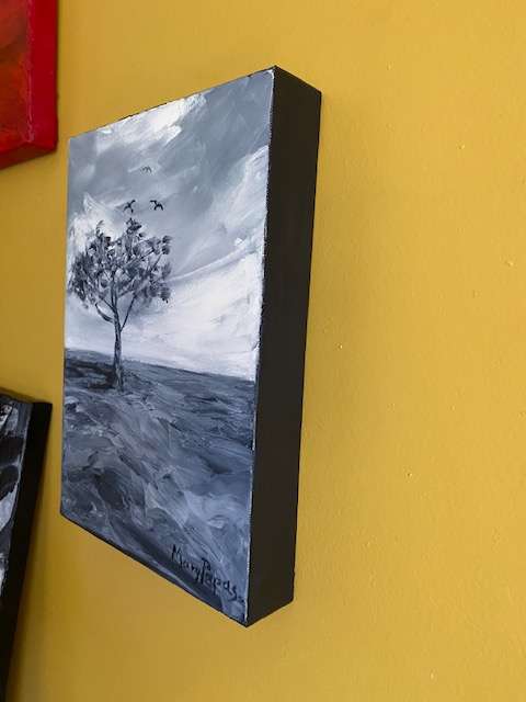 Tree with Birds 1, Oil Painting