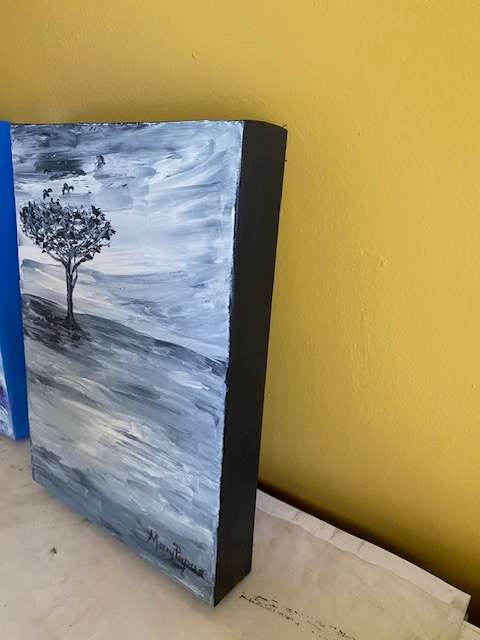 Tree with Birds 2, Oil Painting