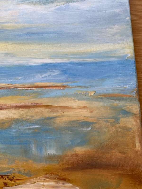 A Calm Day By the Sea, Oil Painting, special
