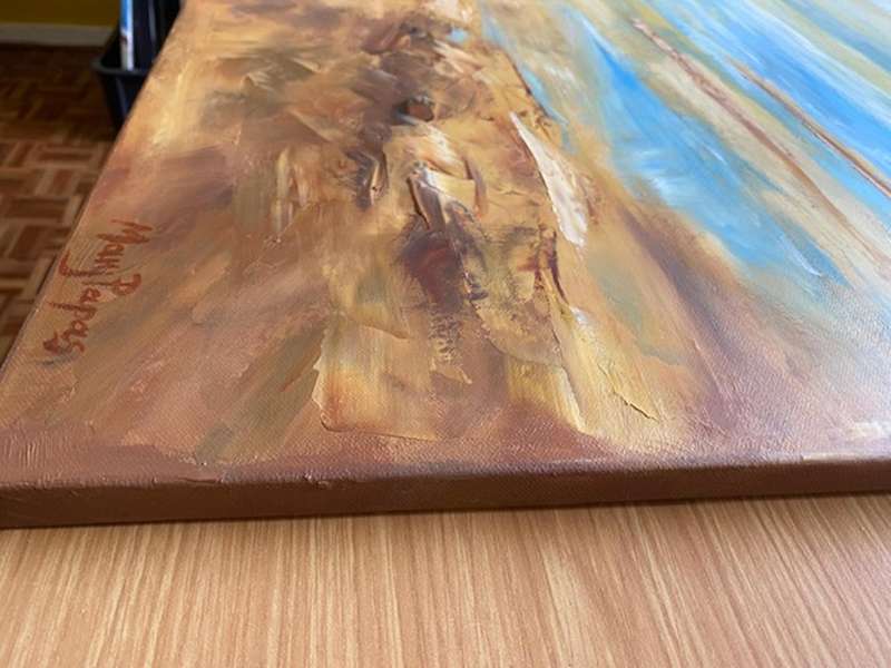 A Calm Day By the Sea, Oil Painting, special