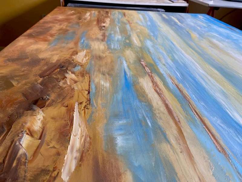 A Calm Day By the Sea, Oil Painting, special