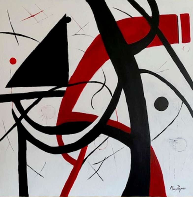 Organic Elements, acrylic painting