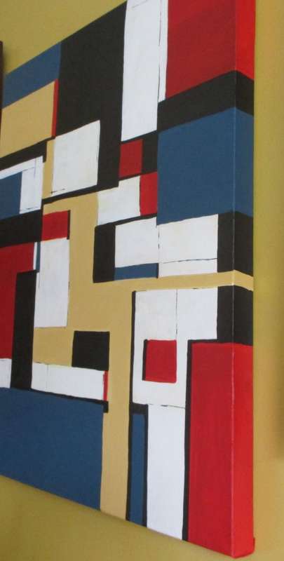 Outside The Box,  acrylic painting