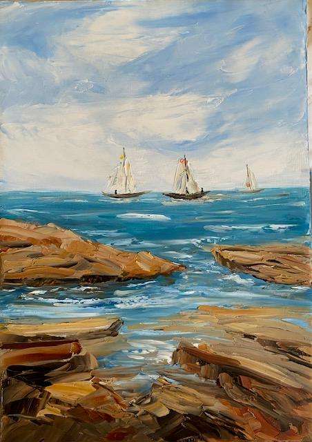 Sailing The Seas, Oil Painting