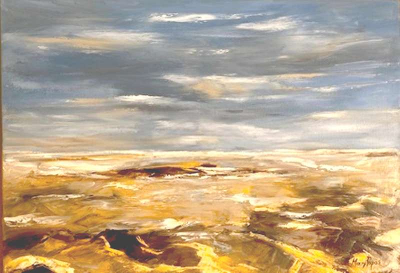 Sandy Beach, oil painting