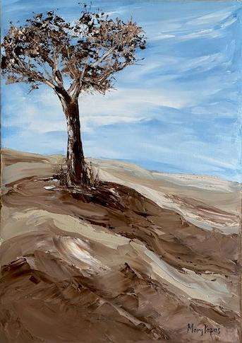 Standing Alone, Oil Painting