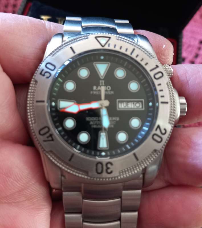 RATIO 1000m Helium valve Seiko Automatic NH36A