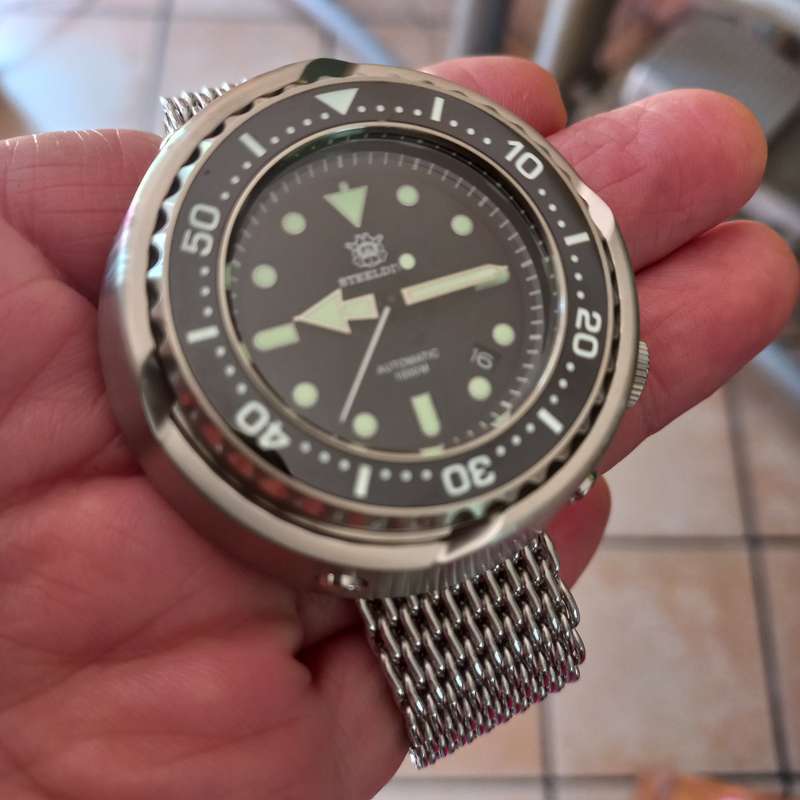 Steeldive Emperor Tuna 54mm*1000m Monoblock Diver Tuna-NH35A Automatic Seiko movement!!